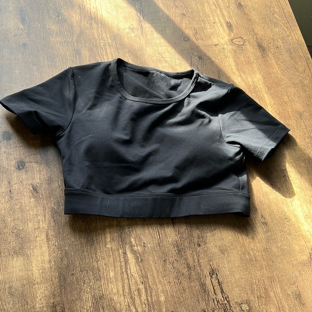 NVGTN Black Crop Top
